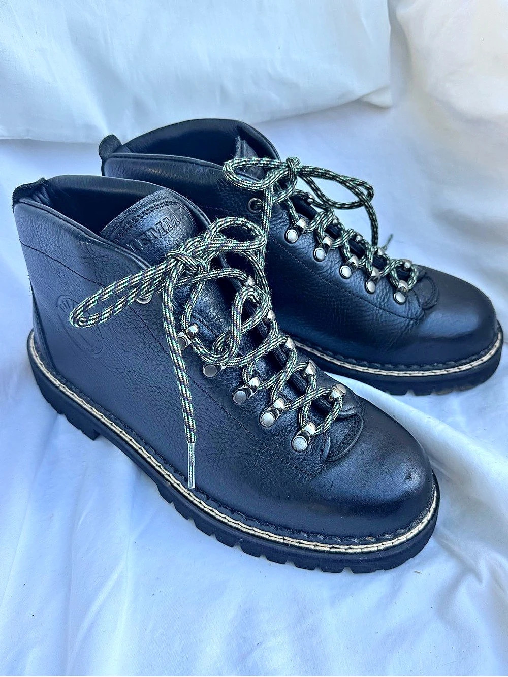 Diemme Roccia Vet Black Leather Hiking Boots Leather Lace-Up Boots in Black